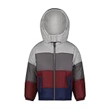 OshKosh B'gosh Boys' Heavyweight Puffer Coat Winter Jacket, Burgundy