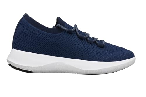 Image of CALTO Men's Invisible Height Increasing Elevator Shoes - Blue /Grey Ultra Lightweight Sporty Sneakers - 2.4 Inches Taller - Q084 - Size 6 D(M) US
