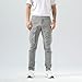 Plaid&Plain Men's and Women's Iron Grey Cargo Pants - Slim Fit, 3D Shape, Articulated Knees, Stretchy Fabric C804 Iron Grey 40WX34L