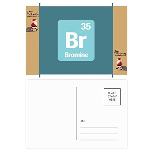 Carte postale Br Bromine pour remercier vos professeurs de science à Noël