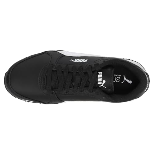 PUMA Mens St Runner V3 Leather Lace Up Sneakers Shoes Casual - Black4