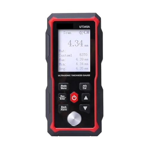 Medidor de espesor digital UT345A con pantalla de matriz de puntos de 2.4 pulgadas y medición ultrasónica miniatura 1