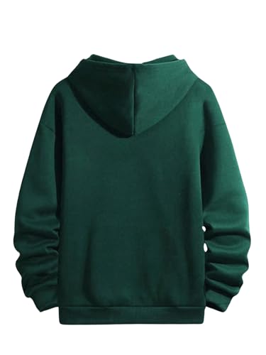 SweatyRocks Men's Casual Letter Print Hoodie Long Sleeve Drawstring Pullover Sweatshirt2