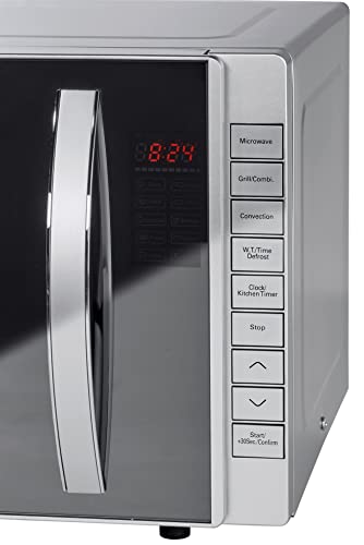 Tarrington-House-Microondas-Grill-3-en-1-MWD4823GC-Acero-Inoxidable-485-x-405-x-293-cm-800-W-temporizador-microondas-con-grill-funcion-de-descongelacion-y-coccion-rapida-plateado-23-L