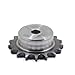 4 Points 08B Industrial Sprocket with Chain 10-30 Teeth Sprockets Pitch 12.7mm 45# Steel Material Table Wheel 1Pcs(08B 17T 45 Steel)