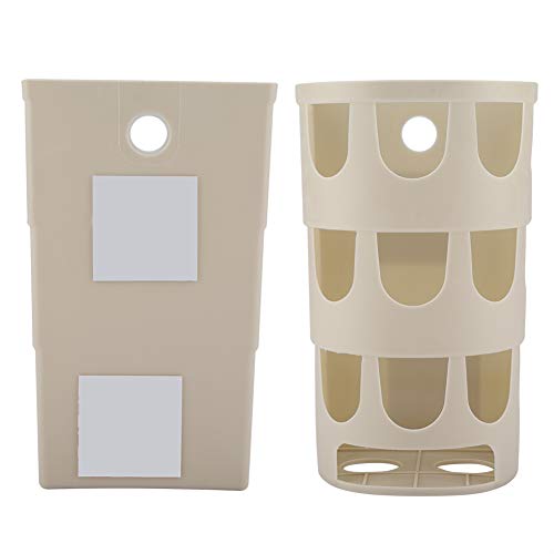 Caneca de basura rectangular de plástico para cocina y baño miniatura 6