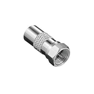 Ekon adattatore antenna TV, maschio-femmina, tipo F, presa 9.5mm, zigrinato, per TV, smart TV, ricevitore satellitare, decoder, digitale terrestre