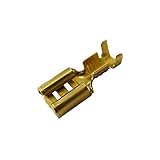 EDM 48605 Terminal Garra Hembra 4.8, Dorado, Paquete de 100 Unidades