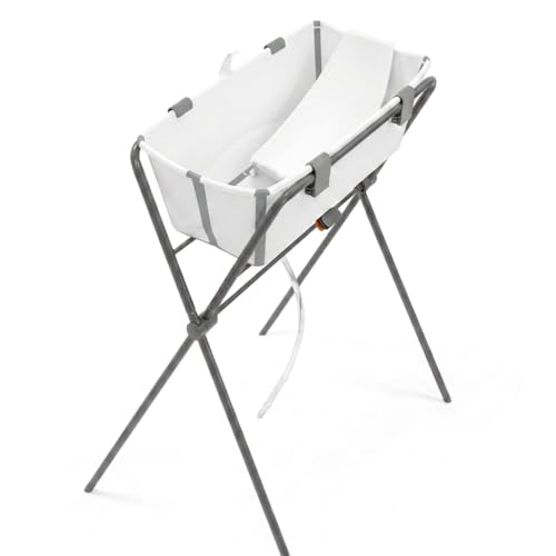 Stokke Flexi Bath, Stand & Newborn Support Bundle, White Grey