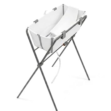 Stokke Flexi Bath, Stand & Newborn Support Bundle, White Grey