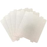XKSOCT Piastra di Mica Universale 9.9 × 10.8 cm, Protezione per Microonde in Mica, Foglio di Mica per Forno a Microonde, Copertura di Guida d