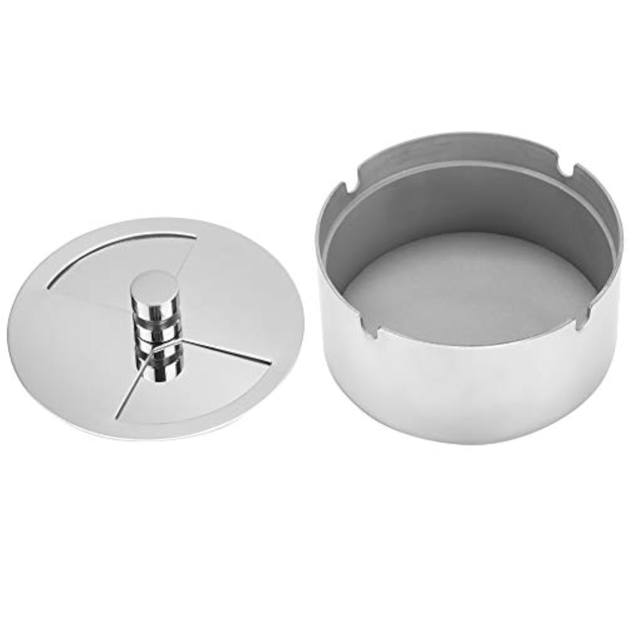 Push Down Cigarette Ashtray, Wind-Proof Design
