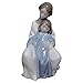 Lladro Nao Collectible Porcelain Figurine: A Moment with Mommy - 8 3/4 Tall - Mother and Daughter