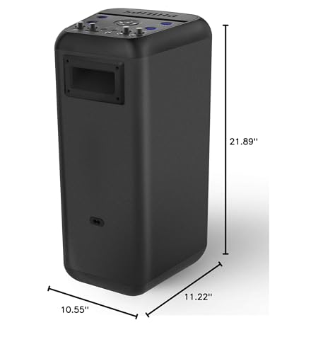 Image of Philips BASS+ NX200 Wireless Bluetooth Party Speaker, Light Effects, Karaoke Features, 160W Max, 2X Mic-inputs, 1x Guitar Input, up to 14 Hours of Playtime (TANX200)