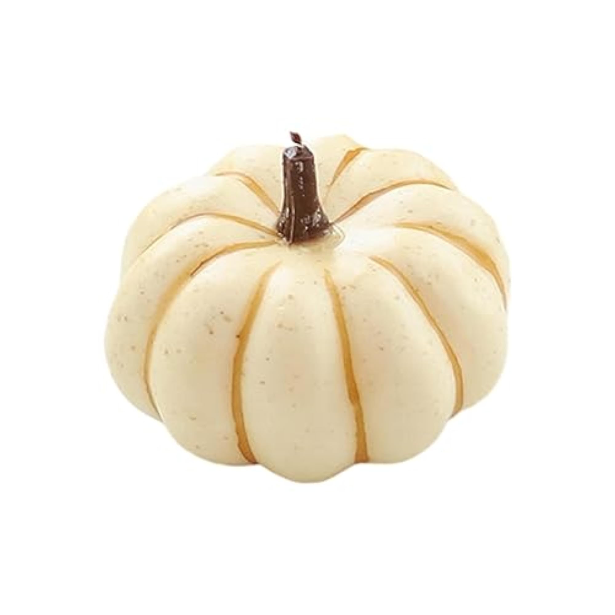 Artificial Foam Pumpkin Decor Table Centerpiece, Gold Wire
