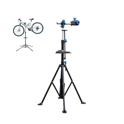 KK-GAL Portable Bike Repair Stand, Bicycle Stand Maintenance Workstand, Clamp Workbench Work Stands for Bicycle, Height Adjustable, Foldable Mechanic Repair Rack, Professional E Bike Repair Stand
