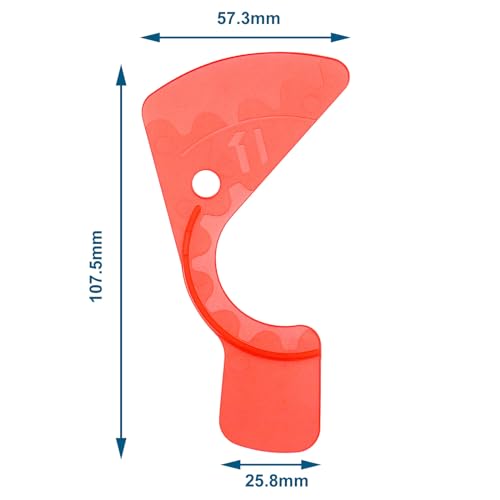 ECSiNG 2pcs Chain Gaps Adjustment Gauge Tool Repair Tool Part for Bicycles Compatible with SRAM Eagle SX/NX/GX 12, Green Red - Image 4