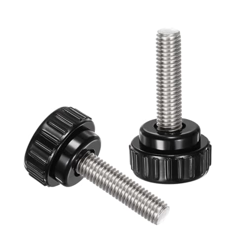 Uxcell A24072200UX0443 4Pcs Knurled Clamping Knobs M8 X 35Mm Metric 304 Stainless Steel Male Thread Thumb Screw thumb #2