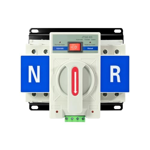 Disjoncteur miniature ATS 2P 63V 220V commutateur de transfert automatique