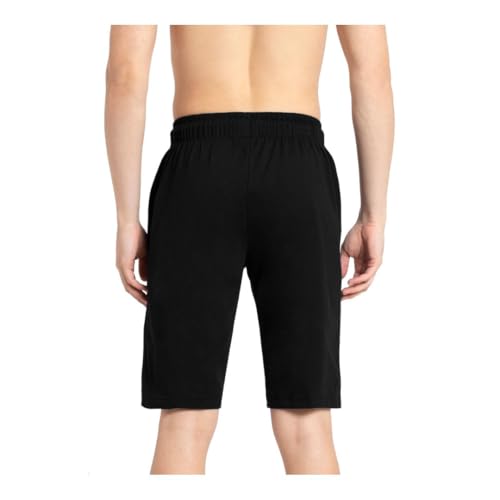 Image of KART BLACK Plus Sizes Men's Cotton Knee length Shorts(M,L,XL,XXL,3XL,4XL,5XL shorts) | Casual and Night Wear Mens Shorts