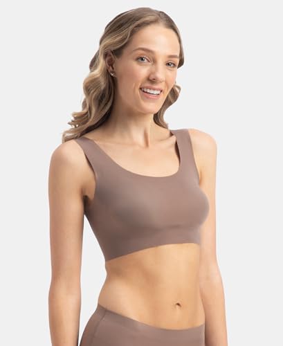 Image of Jockey 1839 Lounge Bra | Wirefree | Padded | Full Coverage | 360 Degree Stretch and Removable Pads | Microfiber Nylon Fabric