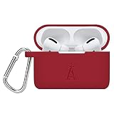 GAME TIME Los Angeles Angels Engraved Silicone Case Cover Compatible with Apple AirPods Pro (Crimson
