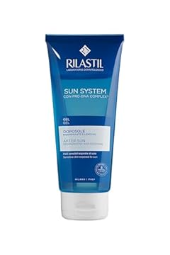 Rilastil Sun System Gel Doposole Trasparente Viso e Corpo, Rigenerante, Idratante e Lenitivo con Acido Ialuronico, per Pelli Sensibili Confezione da 200ml