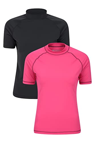 Mountain Warehouse Camiseta térmica de Manga Corta con protección Solar UV para Mujer - Camiseta térmica con protección Solar UPF50+ para Mujer, Secado rápido Rosa 38