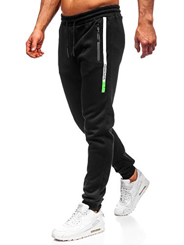 BOLF Hombre Pantalón De Chándal Pantalón Jogger Estilo Deportivo Must JX8958 Negro XL [6F6]