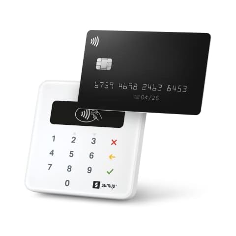 SumUp Air mobiles Kartenterminal zum bargeldlosen Bezahlen mit EC Karte, Kreditkarte Apple & Google Pay und mehr - NFC RFID Geldkartenleser - Praktischer Credit Card Reader - Kontaktlose Kartenzahlung Cover