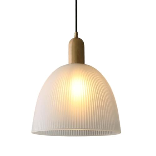 Suspension en verre dépoli style japonais, plafonnier décoratif haut de gamme 29cm