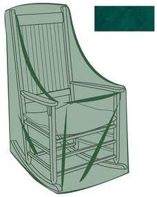Plow & Hearth Rocking Chair Outdoor Furniture Cover| All-Weather | Water-Repellent | Cloth-Like Polyester | Resists Fading | Toggle Closure| Reinforced Seams | 26¾"L x 31½"W x 44" H| Green