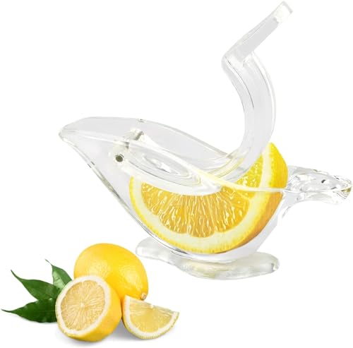 Manual Lemon Juicer, Acrylic Manual Lemon Slice Squeezer, Portabl...