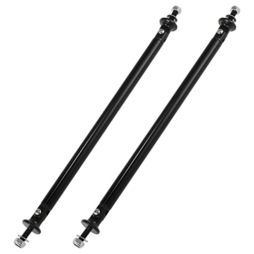 X Autohaux 2Pcs 200Mm 7.87" Splitter Support Rods Adjustable Front Rear Bumper Lip Splitter Strut Rod Tie Support Bars Fit Most Vehicle Black #TOP16