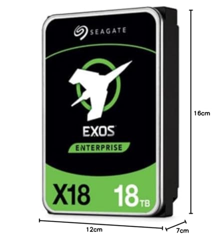 Image of Seagate Exos X18 18TB Enterprise HDD - CMR 3.5 inch Hyperscale SATA 6Gb /s 7200RPM 512e 4Kn Fast Format Low Latency with Improved Caching (ST18000NM000J)