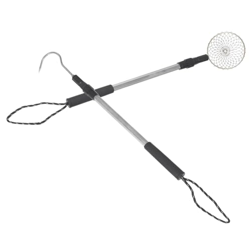 VICASKY 2pcs Aluminum Beach Scoop Sifter Shovel Large Mesh Beach Tool for Sand Shell Portable Outdoor Sifting Kit