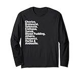 Europäischer Wurstliebhaber Geschenk: Bratwurst, Chorizo Langarmshirt