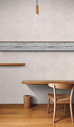 Grace & Gardenia GB40020 Distressed Wood Peel And Stick Wallpaper Border Farmhouse Star Affirmation 15Ft Long thumb #3