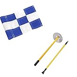 [SIMPLE STYLE]:Adopts streamlined design, the putting green cup apperance is simple and beautiful. The fan blade drainage hole at the bottom can quickly drain water in rainy days, no toxic, tasteless and durable.