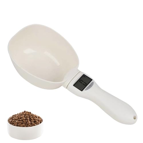 Báscula De Cuchara Medidora Digital - Cuchara De Báscula Electrónica De Alta Precisión De 800 G/0,1 G Con Pantalla LED, Herramienta De Mano ABS Desmontable | Cucharas Para Pesar Alimentos Para Mascota