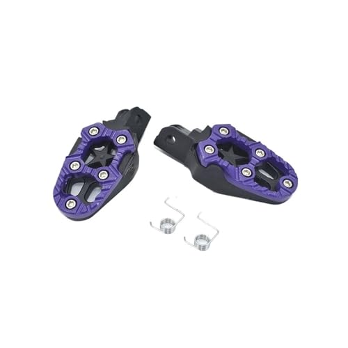 Pédales motocross anti-glisse pour moto tout-terrain en alliage d'aluminium pour modification fiable