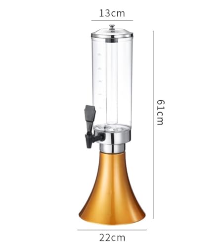 Distributeur de boissons rose 3L pour table et fêtes de dimensions 22 x 61 cm