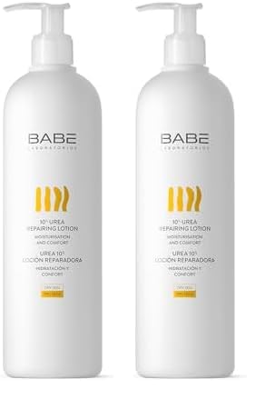 Laboratorios Babé - Crema Urea 10% Loción Reparadora 500 ml | Hidratante y Nutritiva con Omega 3, 6 y 9, Aceite de Soja y Manteca de Karité | Para Piel Seca, Rugosa y Descamada | Suavidad y Confort
