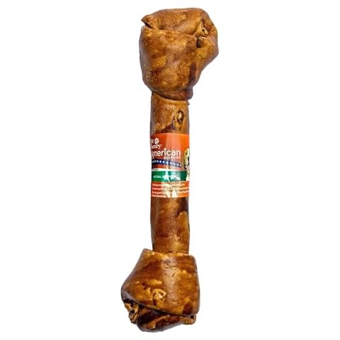 Pet Factory American Beefhide 12" Knotted Bone Dog Chew Treat - Peanut Butter Flavor Cover