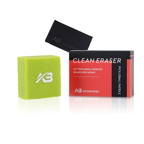 Neobadge Pickleball Paddle Eraser, Powerful Cleaning, Does Not Damage The Racket, Can Remove Ball Debris, Dirt, And Slight Scratches/The Best Cleaning Equipment For Pickleball Paddle (Natural Green) #TOP23