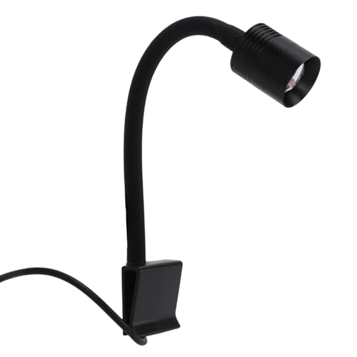 Pssopp Mini Spot D'Aquarium, Lumière étanche USB IP65 avec 3 Modes et Pince Flexible pour Petit Aquarium
