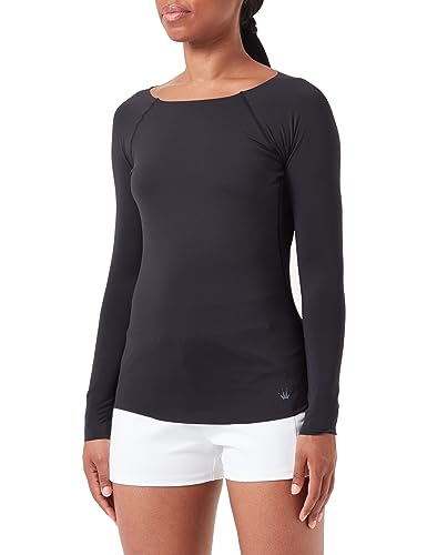Triumph Damen Flex Smart Lsl Ex 01 Pajama Top, Schwarz, L EU