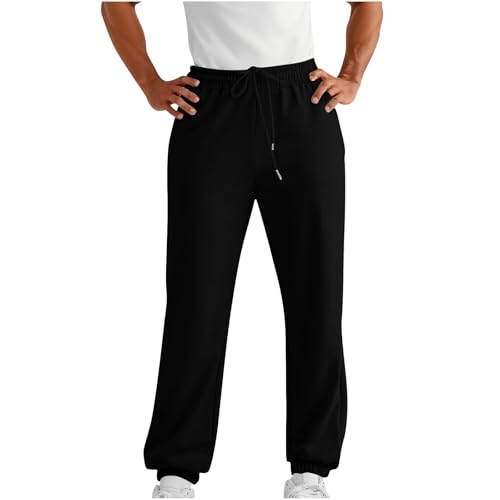 Sweatpants for Men 2025 Relaxed Fit Running Workout Joggers Cinch Bottoms Casual Drawstring Sweatpants with Pockets
