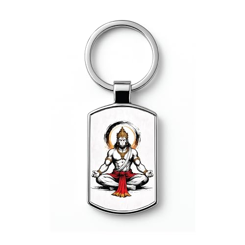 Image of Stylish Metal Keychains with Permanent Glossy Print - Inspirational Quotes & Spiritual Designs - Perfect Key chains for loved ones, Personal Use, Gifts & Return Gifts