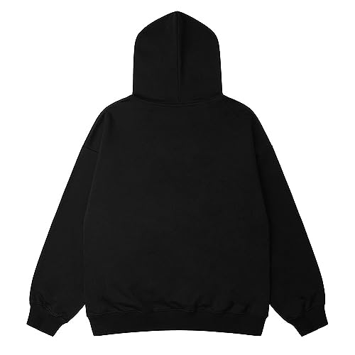 COOLMONAR Mens Y2K Oversized Hoodie Streetwear Shadows Graphic Print Zip-Up Hoodies Sweatshirt Casual Hooded2
